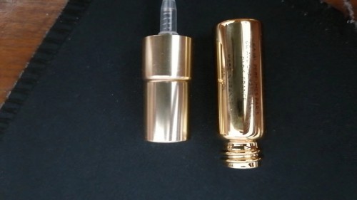 gold plated 3ml vials with spray and cap perfume small rechargeable glass tube