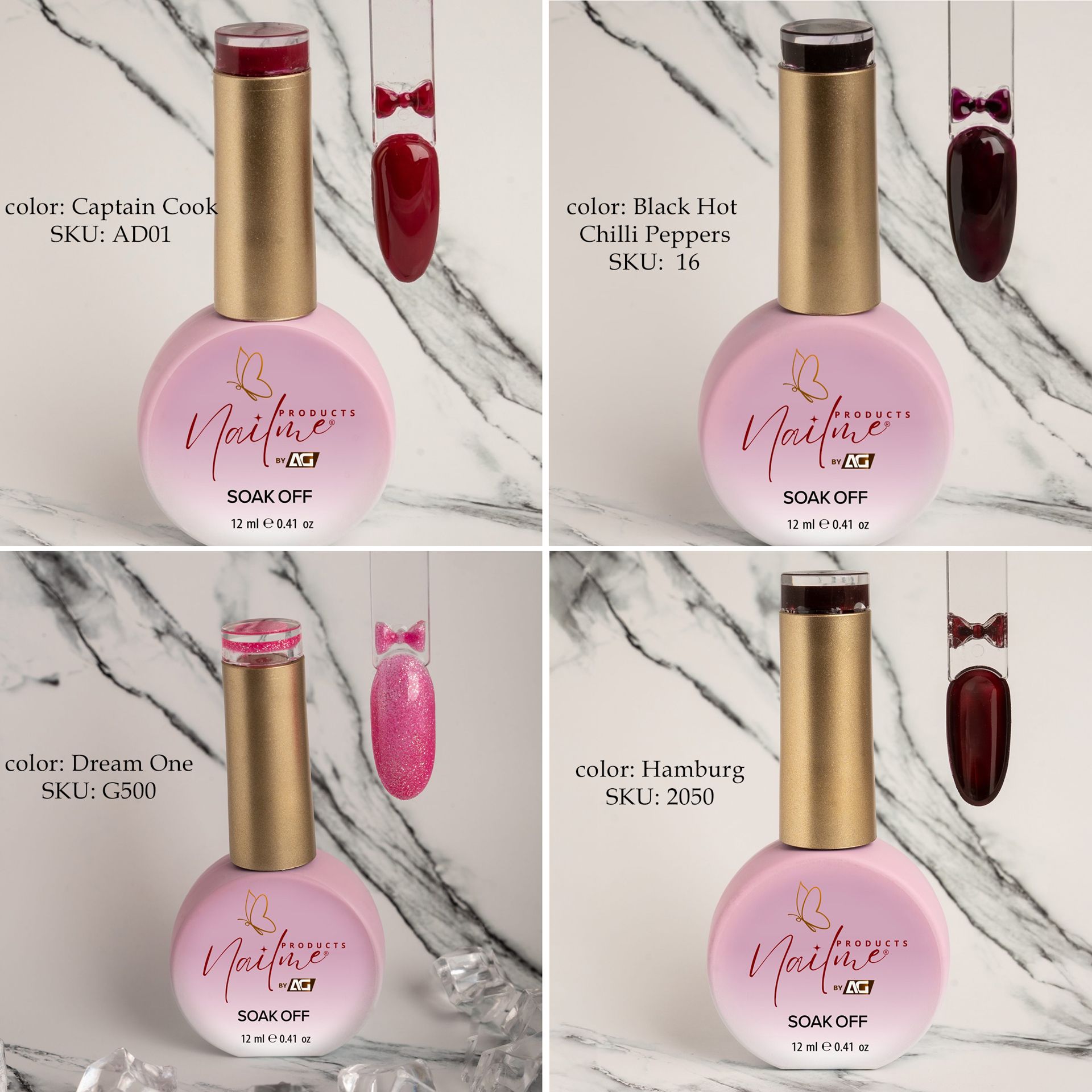 LED Gel Nail polish different colors