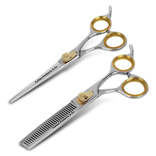 Hair Scissors 6.5 JP Steel Hair Cutting Scissors barber Shears Hairdressing Scissors Red Screw By FARHAN PRODUCTS & Co