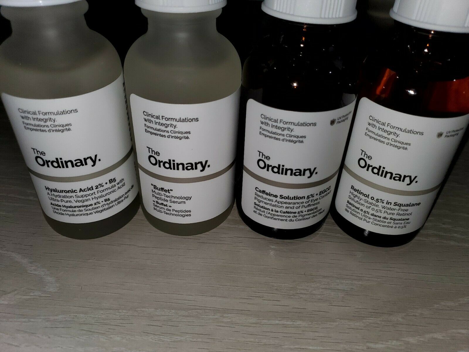 The Ordinary Retinol,Caffeine Solution EGCG, Buffet, Hyaluronic Acid  30ml