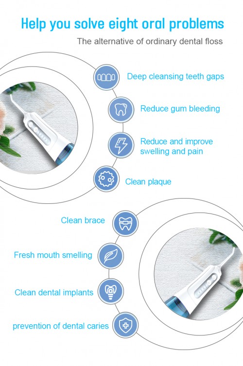 Cordless Water Flosser Oral Irrigator with DIY Function