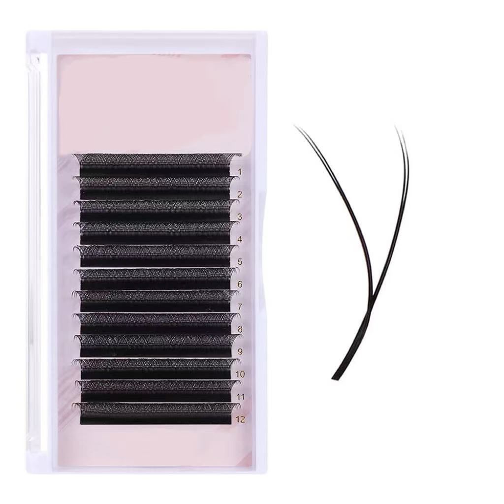 Natural  YY Lashes Mixed Length 8-15mm Thickness 0.07 mm Curl C Korean PBT Fiber