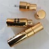 gold plated 3ml vials with spray and cap perfume small rechargeable glass tube