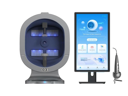X5‑PRO AI Skin Analyzer Machine, 8 Spectrum Facial Skin & Scalp Detector