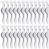 24 PCS False Eyelashes Applicator Tool Stainless Steel Eyelash Extension Tweezers Remover Clip Eyelash Tweezers ( Sliver )