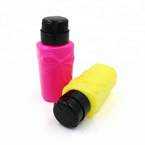 180ml Empty Pump Dispenser Nail Polish Liquid Alcohol Remover Cleaner Acetone Bottle Art Equipment NP111