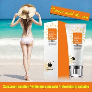 2018 summer hot selling Refreshing waterproof high sunscreen cream