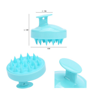 2021 Salon Massager Comb Hair Shampoo Brush Massage Scalp Brush Silicone Scalp Hair Brush