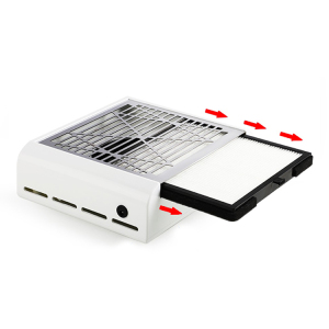 40W Electric Nail Suction Dust Collector for Collecting Nail Polishing Dust with No-spilling Filter