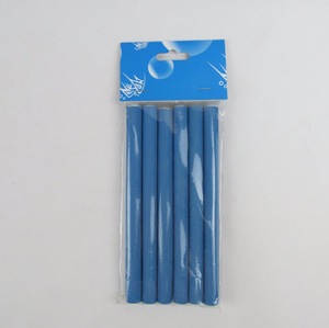 6Pcs flexible rubber plastic foam bendy hair roller