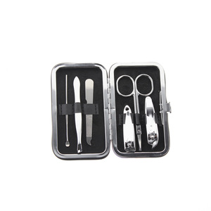 6pcs/set 2 Kinds Women Girls Manicure Pedicure Set Product Tool Include Earpick Nail Clipper Tweezer Nail File Sissor