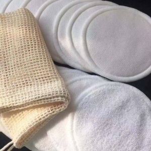 8/10/12CM Bamboo Organic Cotton Round Microfiber Reusable Makeup Remover Pads