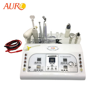AURO 2019 8 in 1 Cautery Ultrasonic Vaccum Spray Galvanic Facial Machine Massager Facial Beauty Equipment