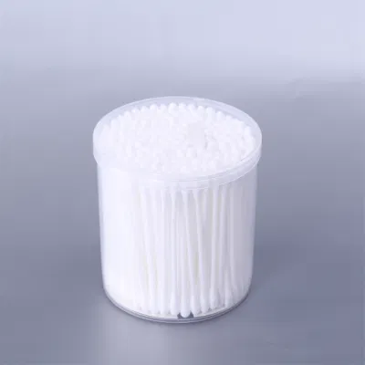 Basic Customization Hot Sell Double Head Cotton Swab Plastic Ear Cleaning Cotton Bud