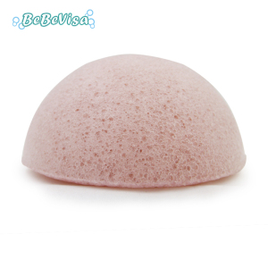 Bebevisa 2019 top seller Amazon half ball shape pink konjac sponge body