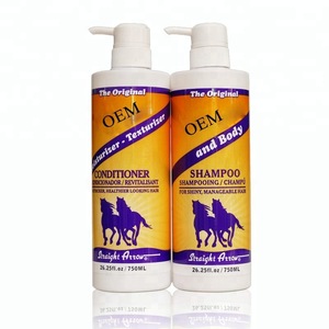 brand name 750 ml shampoo with horse oil hair shampoo for damaged hair