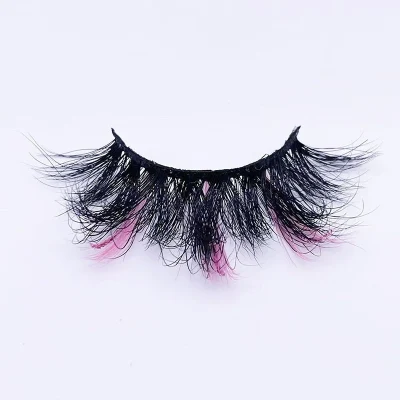 Custom 20mm Natural 3D Handmade Color Russian Strip Eyelashes Vendor