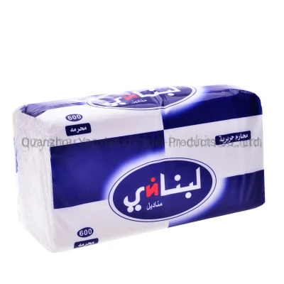 Custom Soft Pack Facial Tissue Paper 2ply 3ply 100% Virgin Wood Pulp Material 600 Sheets 800 Sheets Tissue Paper