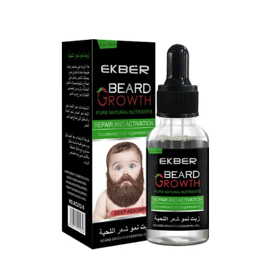 Customized Logo OEM Beard Product Top Quality Grooming Oil Men Beard Smooth Promoting Beard Growth Oil