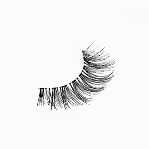 Delicate fiber strip human hair false eyelashes