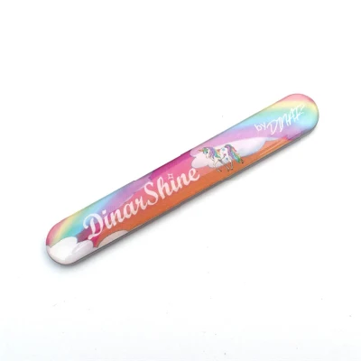 Eco-Friendly Nano Polishing Glass Round Nail File in PVC Case Sleeve NF7058