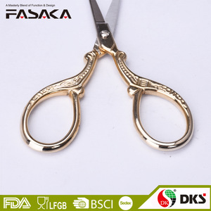 ES16030 -G 100% Brand new full stainless steel embroidery scissors suitable for makeup ,cosmetic and tailors ,multifunctional.