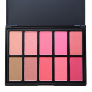 factory price wholesale no logo 10 color makeup blush palette