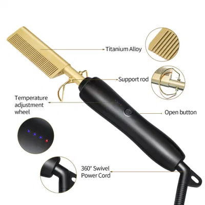 Flat Irons Electric Hair Brush Straightening Flat Iron