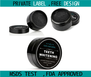 FREE DESIGN Label Mint Flavor 30g Charcoal Teeth Whitening with Activated Powder