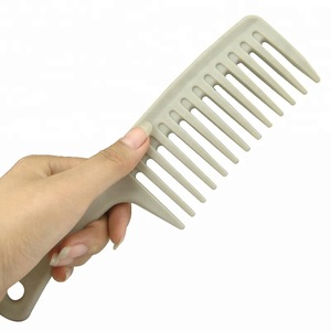 Free Sample Wholesale Two Colors Big Plastic Hair Comb