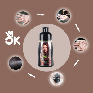 hair dye black hair shampoo OEM Private Label Manufacturer Brand Herbal Best Natural Permanent Black Hair color  Dye Shampoo