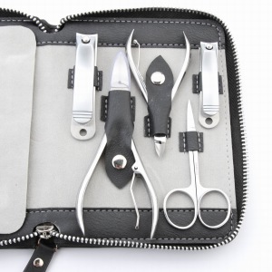 High quality full stainless steel 11pcs manicure set  MS-1804 nail clipper set beauty tools