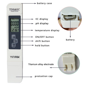 High Quality TDS/EC/TEMP Meter Hold Pen Type EC Sensor