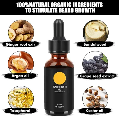 Hot Seller OEM Organic Beard Oil Deeply Moisturizes and Softens Beard Oil Men