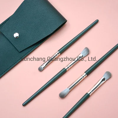 Hot Selling 4PCS Brush Kit Eyeshaodw Lid Color Smudge Blending Brush with Portable Bag