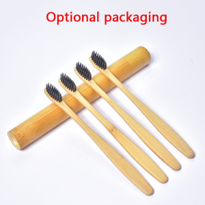 hot Selling High Quality 100% natural biodegradable OEM bamboo toothbrush with customized logo