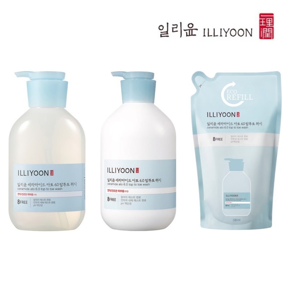 [Illiyoon] Ceramide Ato 6.0 Top to Toe Wash 500ml / 1000ml / Refill