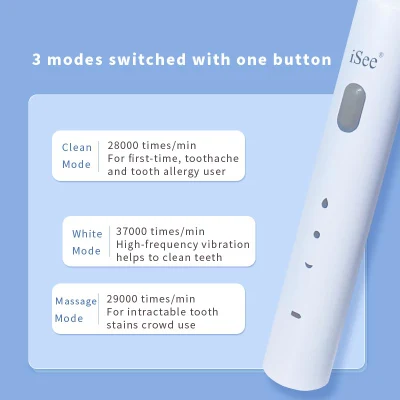 Isee 2000mAh Battery 3 Cleaning Modes Electric Toothbrush