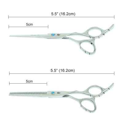 Japan 440c Hair Cutting Scissors Thinning Shears Hairdressing Scissors Set