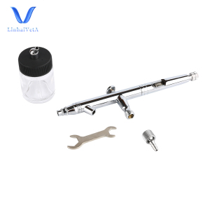 LinhaivetA siphon feed air brush airbrush kit mini spray gun tattoo machine