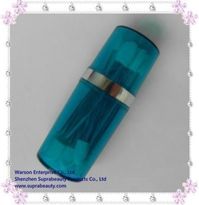 New Design Soft Latex Sponge Eye Shadow Applicator with Transparent Plastic Handle for Makeup