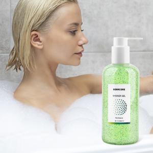Oem Odm  Sap Retail Home Use Moisturizing Skin Whitening Exfoliant Shower Scrub Gel Body Wash