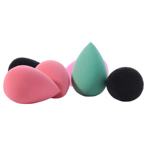 Private label latex free black makeup sponge blender wholesale beauty sponge for make up