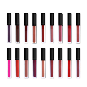 Private Label Your Logo 18 colors Waterproof Matte Non-stick Cup Liquid Lipsticks