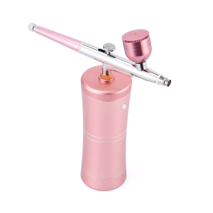 Protable Airbrush Makeup Facial Steamer 0.3mm Mini Air Compressor Micronization Oxygen Water Inject Face SPA Nano Mist Spray Gun