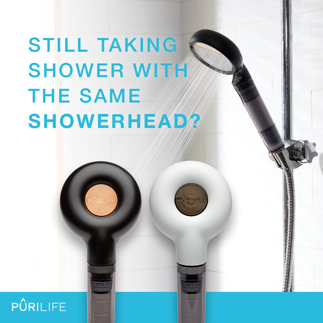 Purilife Advanced Filters shower head(White  &amp;  Black)