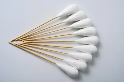 Reusable White Eco Friendly Organic Bamboo Cotton Buds with Custonized Size