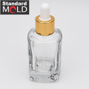 Square Glass Dropper Bottle 50ml for essential oil