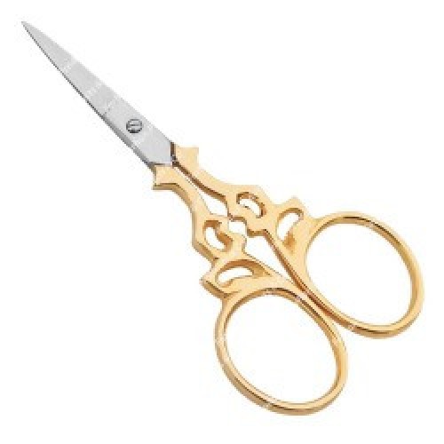 Stork Scissors Hot Selling Fancy Color Embroidery Stainless Steel Household Scissors Gold Plated