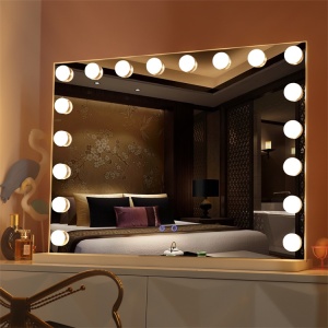 Table vanity hollywood led lighted dressing room mirror 15pcs bulbs